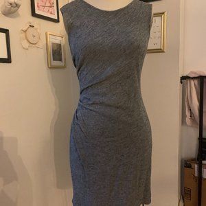 Ann Taylor - Grey Sheath Dress with Ruching